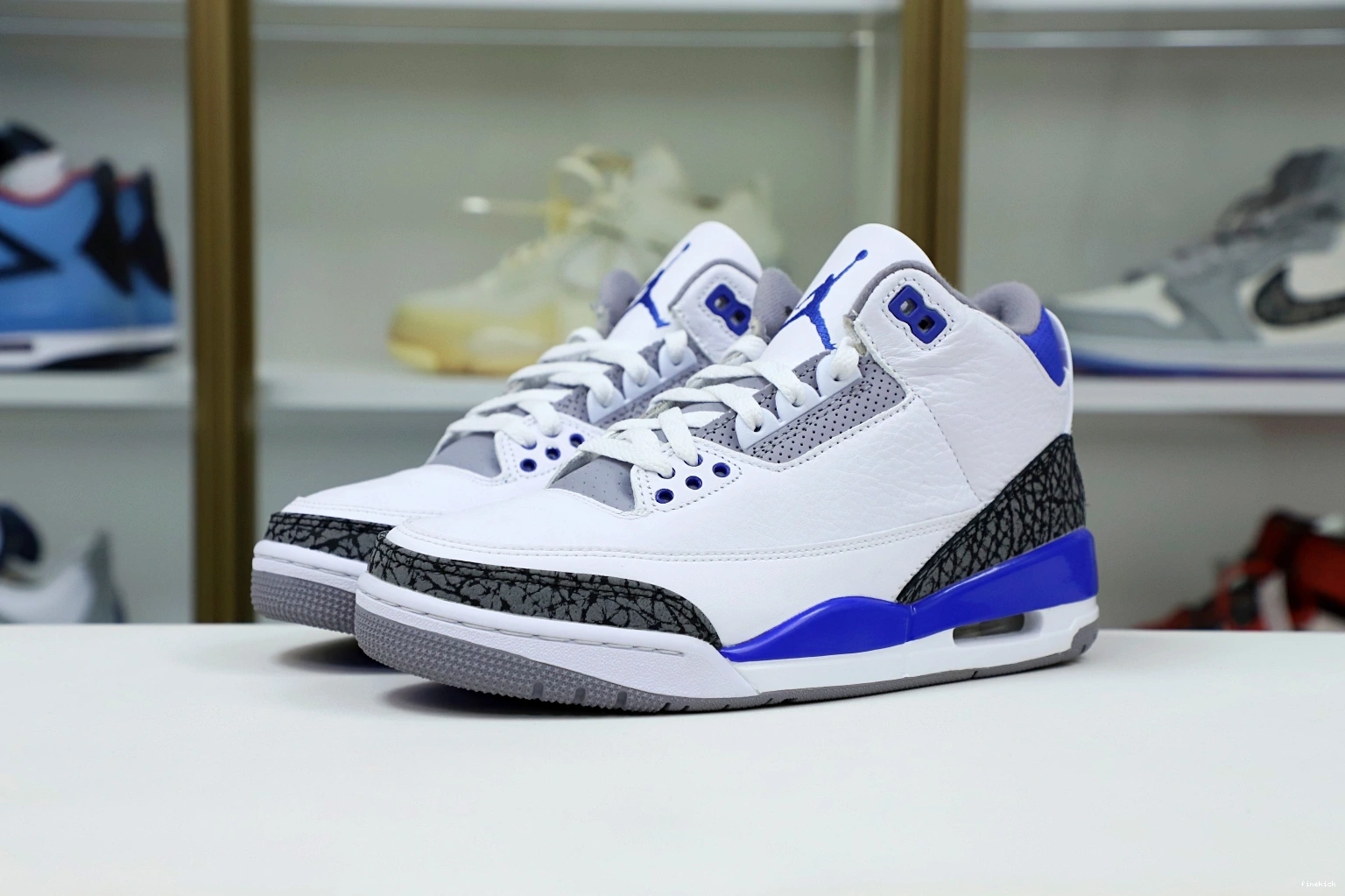 (CT8532-145) 3 BLUE' RETRO AIR 'RACER JORDAN 0906